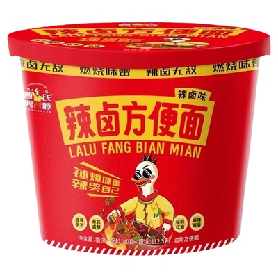 团结曹氏鸭脖辣卤方便面100g爆辣特辣宿舍速食袋装泡面官方旗舰店