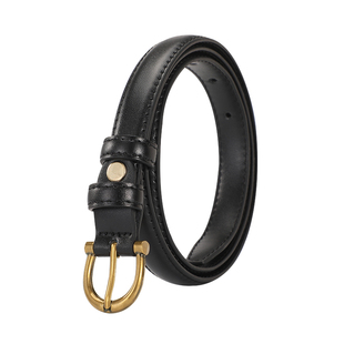 CARTELO女士真皮皮带2025冬季新款简约百搭韩版装饰牛仔裤细腰带