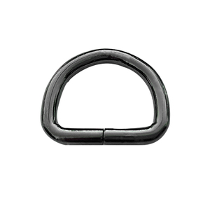 包配件D扣包带拎手金属扣装饰五金锁扣d型扣半圆扣背包辅料马蹄扣