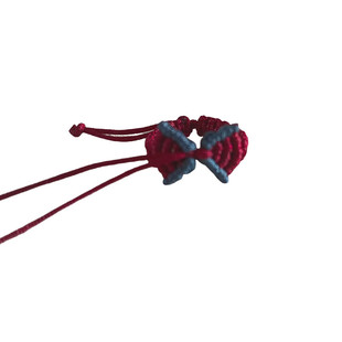 手工编织在逃公主蝴蝶结戒指半成品可穿珠黄金玉石男女学生手绳