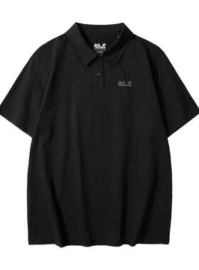 JackWolfskin狼爪新款户外男士Polo衫清爽透气速干短袖上衣A66006