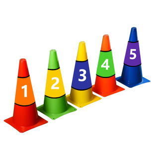 标志桶带数字套幼儿园篮球足球训练辅助器材锥桶序号布雪糕筒编号