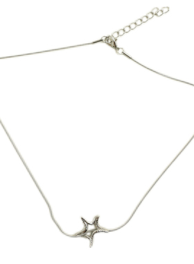 镂空海星不规则锁骨链轻奢百搭