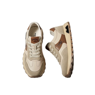 HauttonJeans真皮运动休闲鞋男款