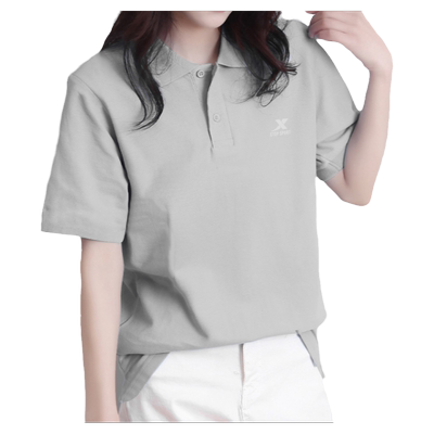特步短袖翻领休闲polo衫女