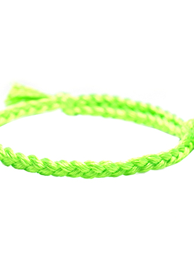 纯手工编制韩国李承协荧光黄手链