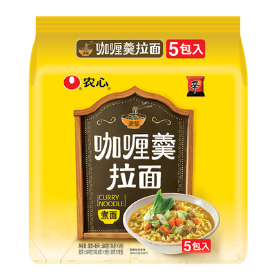 农心咖喱羹拉面袋面方便面