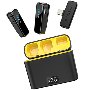 无线麦克风领夹式收音麦器录音设备夹领式口播主播直播抖音手机拾