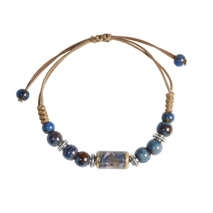 新中式民族风复古景德镇陶瓷手链森系串珠手串女情侣学生古风手绳