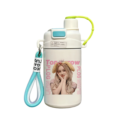 gidle宋雨琦水杯喝水杯创意粉丝应援生日礼物学生双饮吸管保温杯