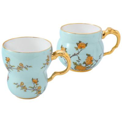 马克杯中国风情侣陶瓷