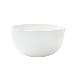 唐山纯白骨瓷碗饭碗家用小汤碗吃面碗陶瓷碗单个水果沙拉碗泡面碗