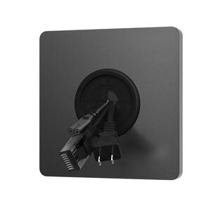 空白面板带出线孔开关插座86型家用墙壁装饰白板电视网络穿孔面板