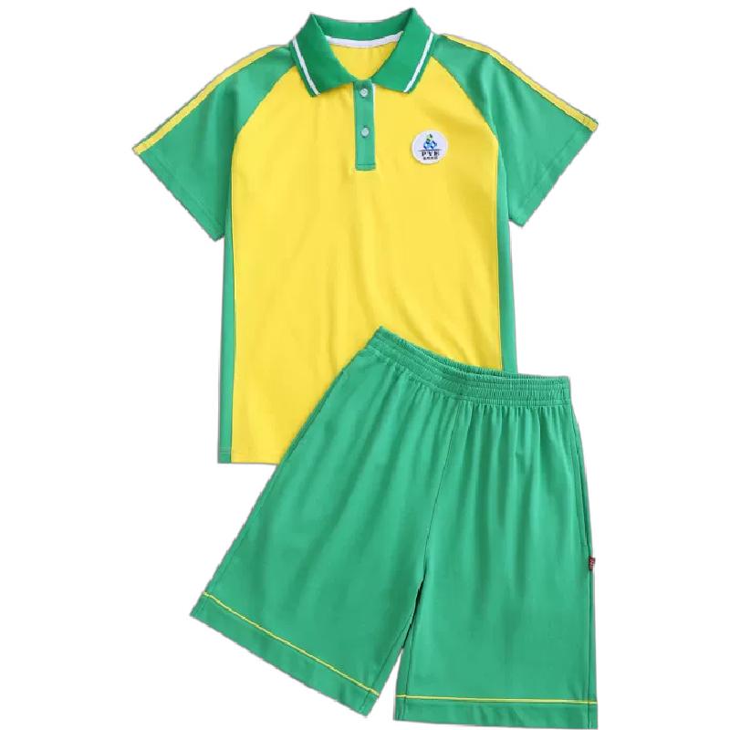 番禺区公办小学校服纯棉夏装短袖