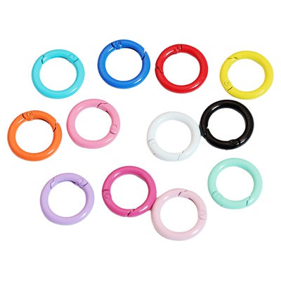 25mm金属烤漆卡圈挂钩DIY饰品