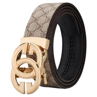 保罗皮带男士真皮腰带年轻人2025新款高档品牌商务潮流牛皮裤腰带