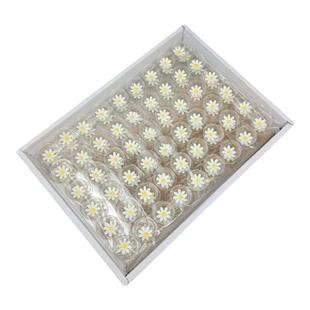 网红巧克力小花翻糖白色小雏菊蛋糕装饰西点摆件立体食用黄心糖花