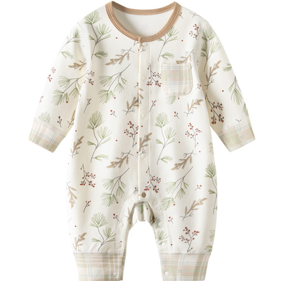 babylove宝宝连体衣纯棉秋冬保暖