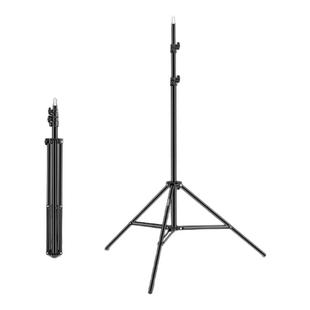 NEEWER纽尔灯架多功能通用摄影灯架三脚不锈钢支架补光灯闪光灯三角支架柔光箱手机相机拍照铝合金横臂横杆