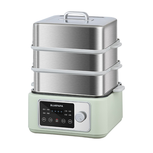 不锈钢电蒸锅多功能多层家用大容量全自动预约炖蒸煮一体锅蒸汽锅