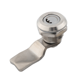 MS705不锈钢304圆柱锁转舌锁电梯一字三角方形市政箱锁配电箱柜锁