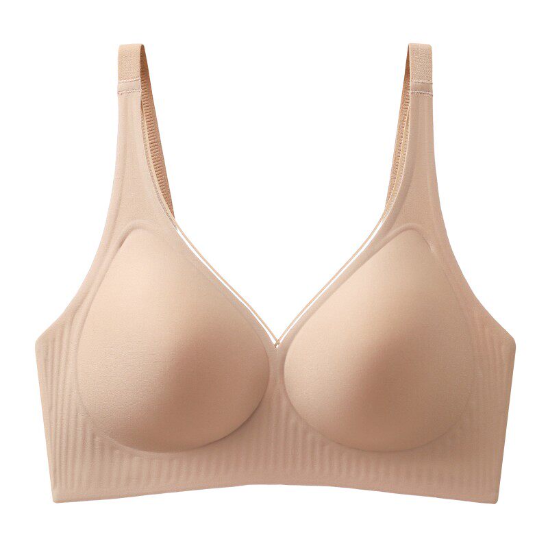 古今无痕bra内衣女小胸聚拢无钢圈上托调整型收副乳防下垂文胸薄