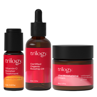 【立即抢购】 trilogy萃乐活玫瑰果油修护+面霜+VC精华【临期】