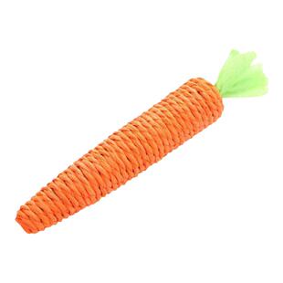猫咪玩具胡萝卜内置响声咬不烂耐磨小猫磨牙棒解闷幼猫自嗨猫玩具