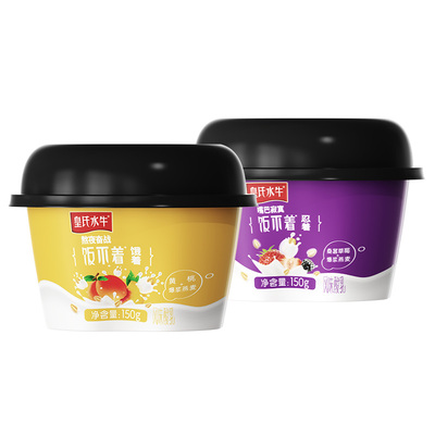 皇氏乳业饭不着风味酸奶150g*10杯水牛奶配方儿童燕麦低温酸奶