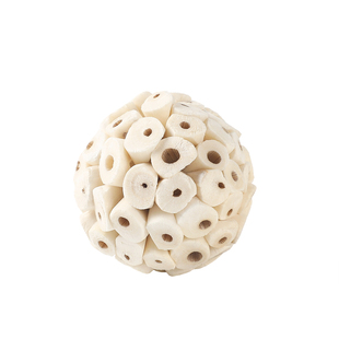 通草球自然植物手工制作鹦鹉啃咬球宠物磨牙解闷玩具球形家居摆件