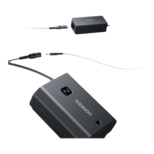 绿联np-fz100相机假电池外接电源适用索尼sony a7m3 A7c A7R3 a7s3 A7R4 A7M4 7RM3 A6600 A9M2单反视频直播