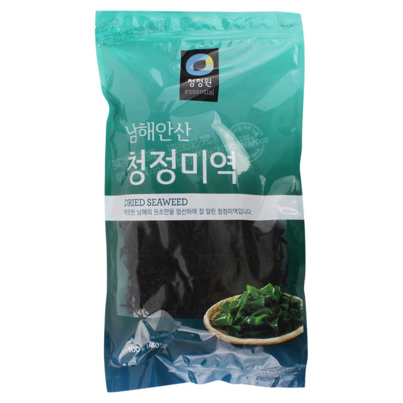 韩国进口清净园海带干100g薄干裙带菜韩式海带汤海带凉拌海藻干货