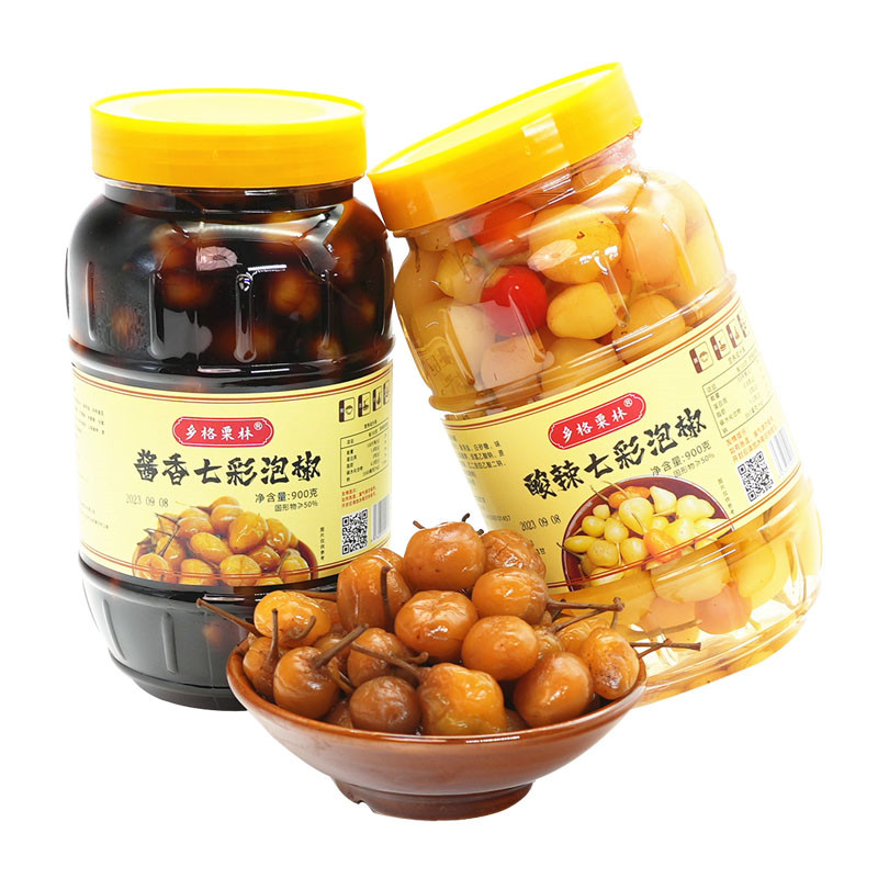 酱菜瓶装酱香七彩泡椒香辣脆