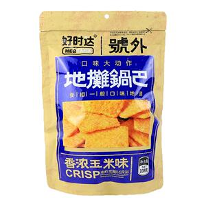 好时达地摊锅巴108g香浓高辣花椒烧烤味手工粗粮脆片网红锅巴零食