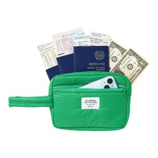 韩国antennashop简约全家旅行护照包便携现金零钱证件卡片收纳包