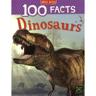 100 Facts Dinosaurs Volcanoes Reptiles Rainforests Pyramids 100个事实系列百科科普读物绘本 英文原版图书