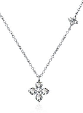 Sumeria四叶草纯银项链送女朋友