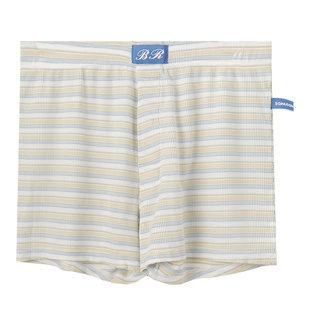 薄款冰丝网孔男士内裤舒适中腰平角裤夏季透气四角裤运动男生裤衩