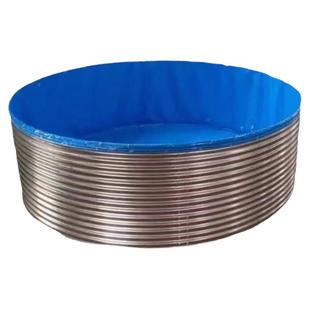 镀锌板帆布鱼池圆形加厚刀刮布高密度养殖池家用户外果园蓄水池