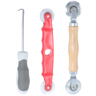 换纱窗网工具压纱窗滑轮铝合金压条胶条钩子起钩器纱窗金刚网压轮