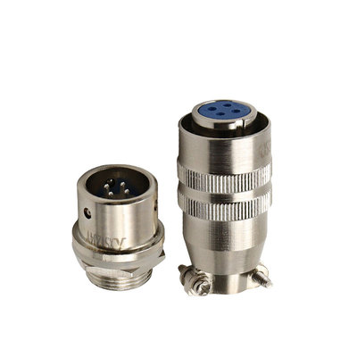 锦连航空插头插座3电线连接器