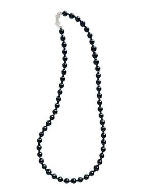 HOPIN黑玛瑙黑尖晶锁骨链