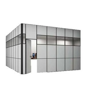 武汉办公室玻璃高隔断玻璃带百叶隔断高隔间办公室双层玻璃隔断墙