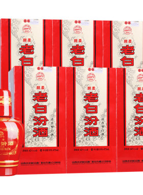 42度醇柔老白汾475ml*6白酒