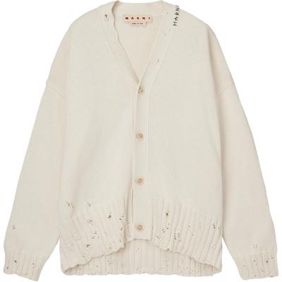 【会员优享】MARNI 男士LOGO缝线长袖针织衫开衫