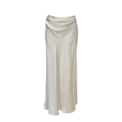 100醋酸肌理感缎面半身裙女