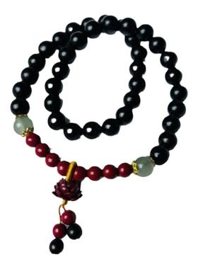 黑檀木手串手持原创珠艺手链女木质文玩念珠送女友礼品生日礼物