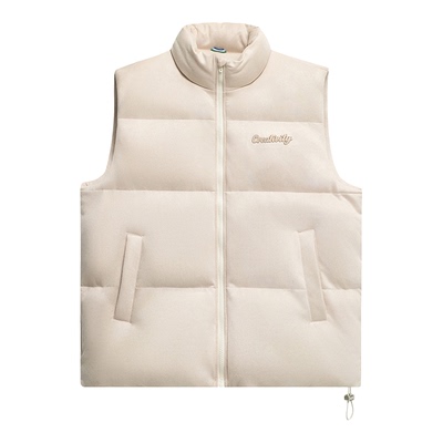 回力刺绣棉马甲男士冬季2025新款