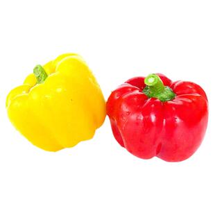 【老一生鲜】新鲜彩椒圆椒红黄彩椒灯笼椒甜圆椒沙拉蔬菜 450g