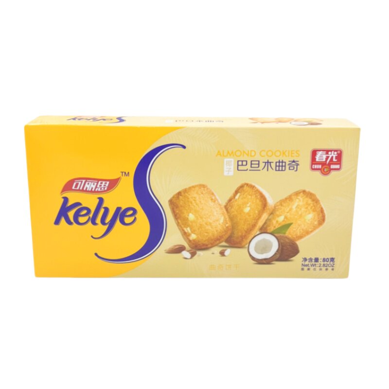 春光80g椰子味香脆饼干曲奇